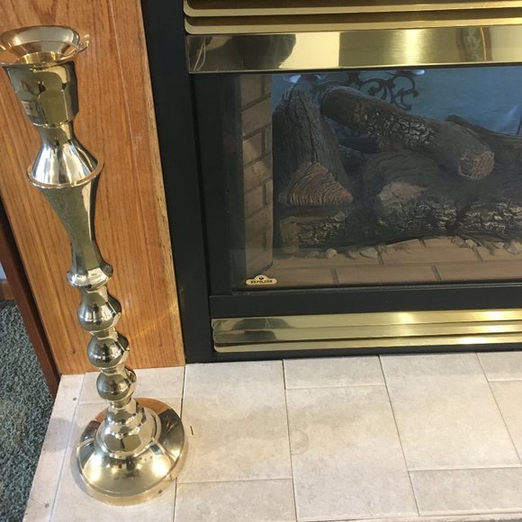Other - Tall Floor Brass Candlestick